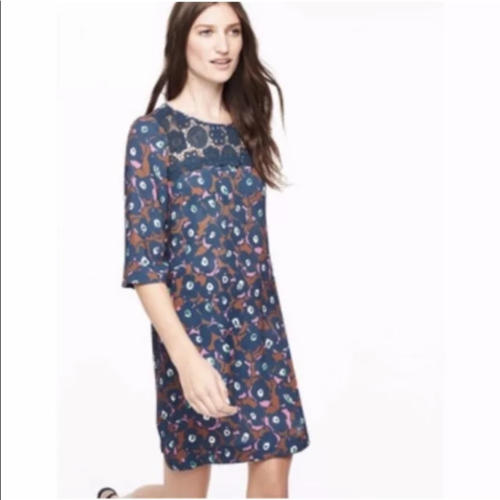 BODEN Jessa floral print tunic dress US sz 2